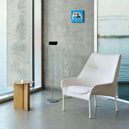 Fauteuil lounge O2 tissu blanc - Hay