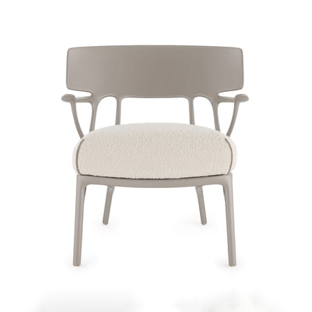 Fauteuil rembourré A.I. Lounge / Conçu par intelligence artificielle - Recyclé - Kartell