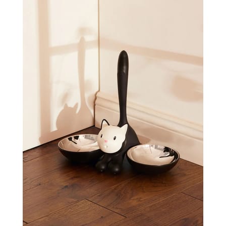 Gamelle Tigrito métal plastique orange / pour chat - Alessi