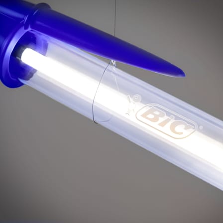 Bic Lamp Lamp plastic material blue / LED - H 178 cm - Seletti