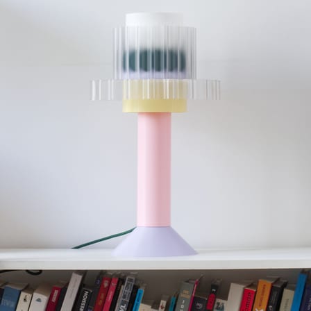 Lampe de table Gigi / H 51 cm - Plastique recyclé / Fabriqué en France - Warren & Laetitia