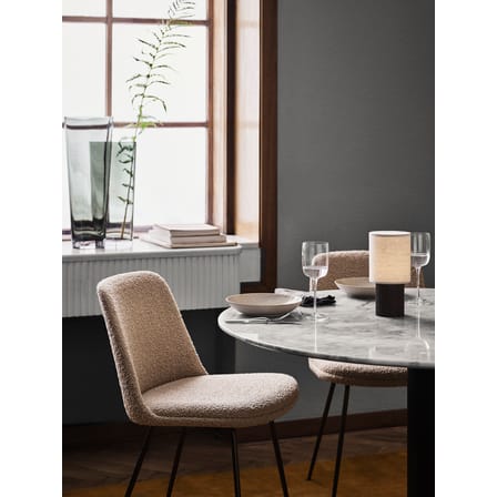 Lampe sans fil rechargeable Manhattan SC52 métal tissu beige - &tradition