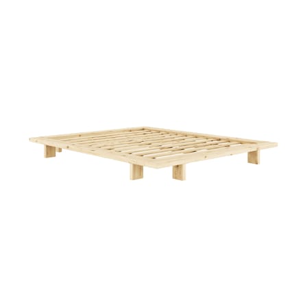 Lit double Japan bois naturel / Pour matelas 160 x 200 cm - KARUP
