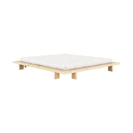 Lit double Japan bois naturel / Pour matelas 180 x 200 cm - KARUP