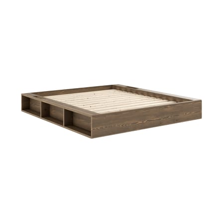 Lit double Ziggy / Pour matelas 160 x 200 cm - Rangements intégrés - KARUP DESIGN