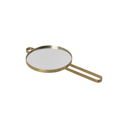 Miroir à main Poise or métal / Laiton - Ferm Living