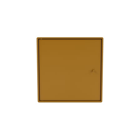 Rangement mural Montana Mini 1003 bois marron / Porte droite - 35 x 35 x P 25 cm - MONTANA