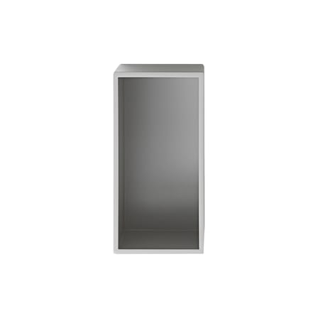 Scaffale Mini Stacked legno grigio / Small rettangolare 33x16 cm / Con fondo - Muuto