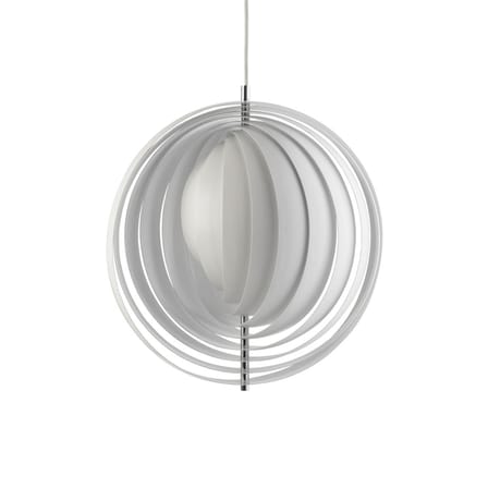 Suspension Moon métal blanc / Ø 34 cm - Panton 1960 - Verpan