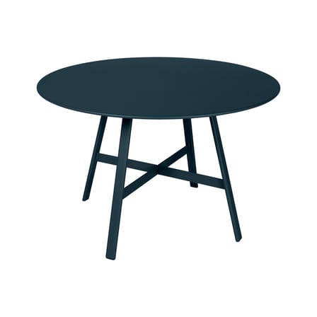 Table ronde So’O métal bleu / Ø 117 cm - 6 personnes - Fermob