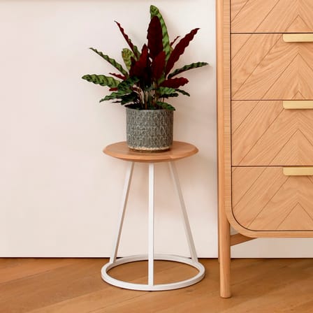 Tabouret Gustave métal blanc - Hartô