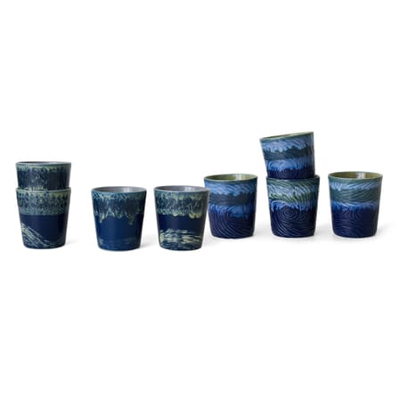 Tazzina da caffè 70s ceramics Van Gogh ceramica blu / Set di 2 - 23 cl - HK LIVING