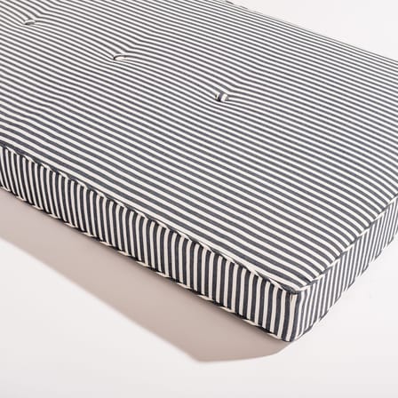 Transat inclinable à roulettes Al Fresco métal / Matelas inclus - Tablette latérale pivotante - BUSINESS & PLEASURE