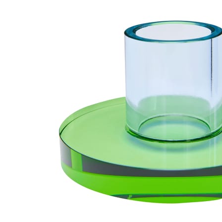 Bougeoir Astra Small verre vert - HÜBSCH