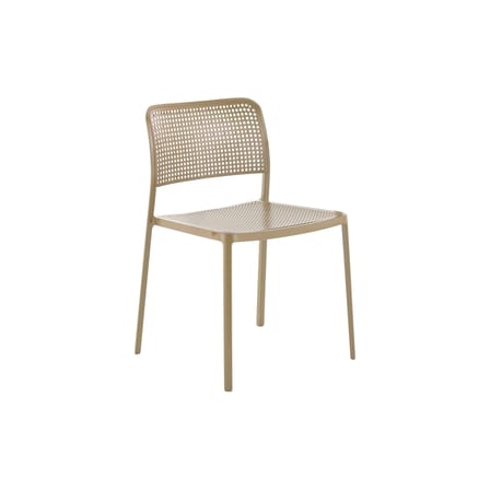 Chaise empilable Audrey plastique beige - Kartell