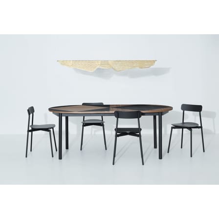 Chaise empilable Fromme métal bleu / Aluminium - Petite Friture