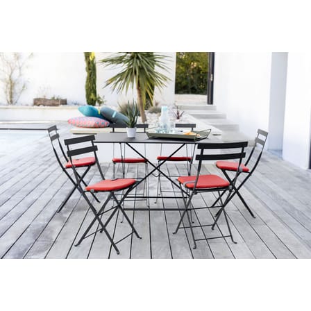 Chaise pliante Bistro métal bleu - Fermob