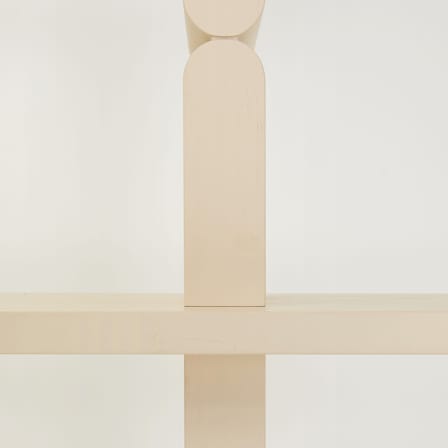 Étagère Coloured Wood Noon bois blanc / L 118 x H 107 cm - NOBODINOZ