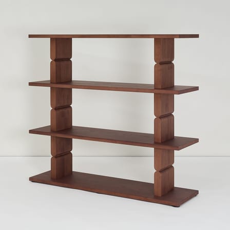 Étagère Coloured Wood Noon bois marron / L 118 x H 107 cm - NOBODINOZ