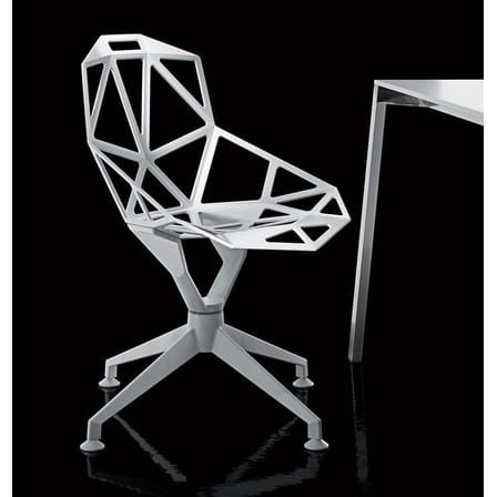 Fauteuil pivotant Chair One 4Star métal noir - Magis