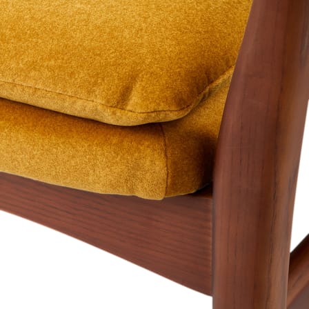 Fauteuil rembourré Peggy tissu jaune - Pols Potten