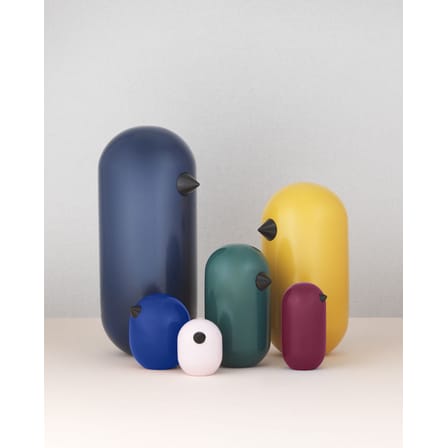 Figurine Little Bird bois jaune / H 10 x Ø 5,2 cm - Normann Copenhagen