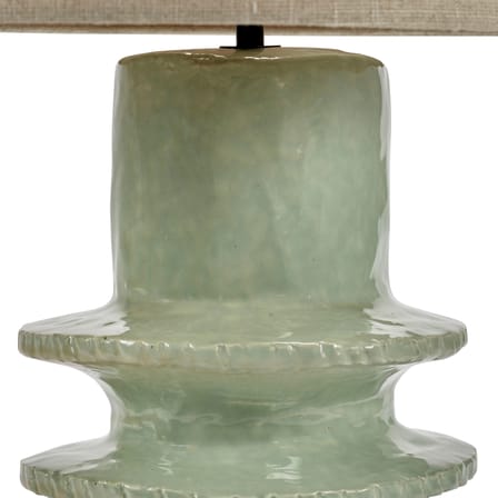 Lampada da tavolo Georgia ceramica blu / 51 x 32 x H 76,5 cm - Serax