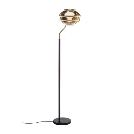 Lampadaire A808 métal or / Alvar Aalto, 1955 - ARTEK