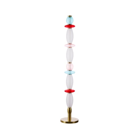 Lampadaire Léonor verre multicolore / Ø 15 x H 145 cm - ELEMENTS LIGHTING