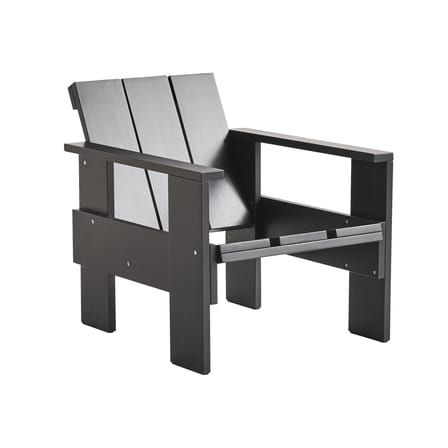 Poltrona lounge Crate legno nero / Gerrit Rietveld - Legno - Hay