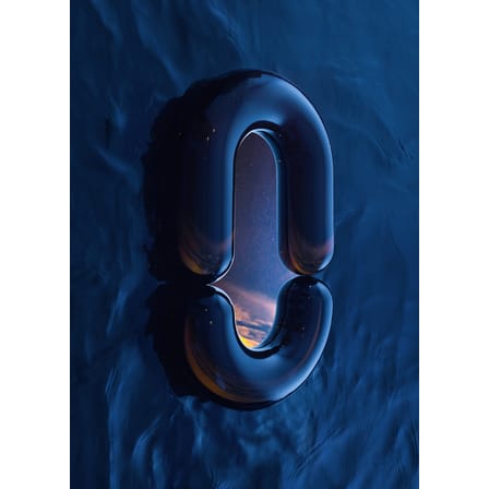 Specchio murale Zodiac Bumper Medium ceramica nero / Ceramica - L 55 x H 90 cm - Moustache