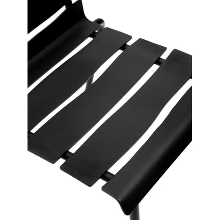 Aligned Stacking chair metal black / By Maarten Baas - Aluminium - valerie objects