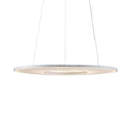 Suspension Iris Horizontal tissu blanc / LED - Ø 80 cm - Dix Heures Dix