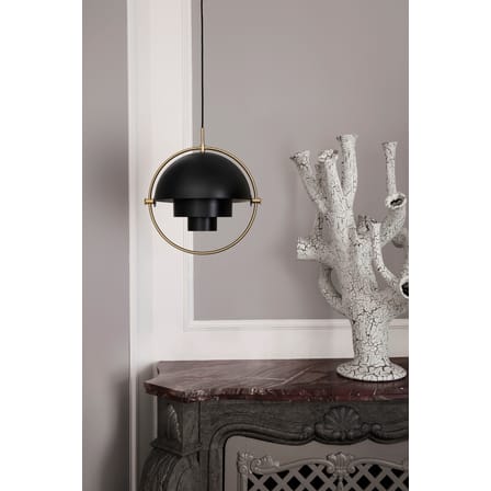 Suspension Multi-Lite Small métal noir / Ø 25 cm - Modulable & orientable / Réédition 1972 - Gubi