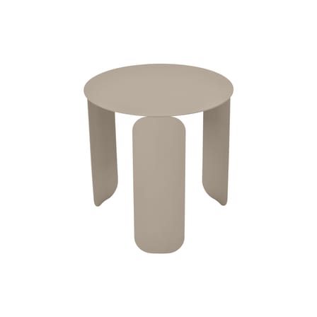 Table basse Bebop métal marron beige / Ø 45 x H 45 cm - Fermob