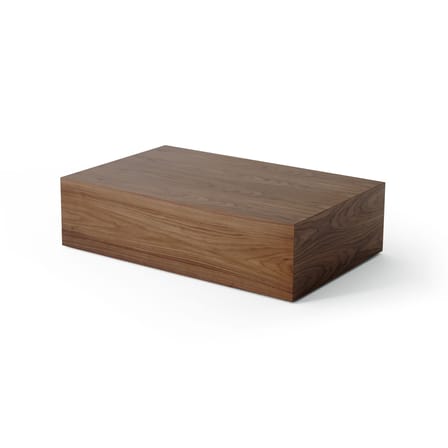 Table basse Mass High bois marron / 103 x 60 x H 27 cm - NEW WORKS