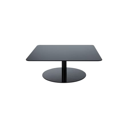 Tavolino Flash vetro nero / Vetro - 80 x 80 x H 30 cm - Tom Dixon