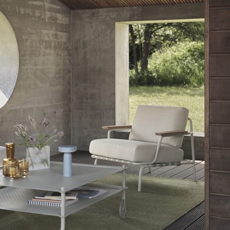 Vase Ridge verre blanc / L 20 x H 16,5 cm - Muuto