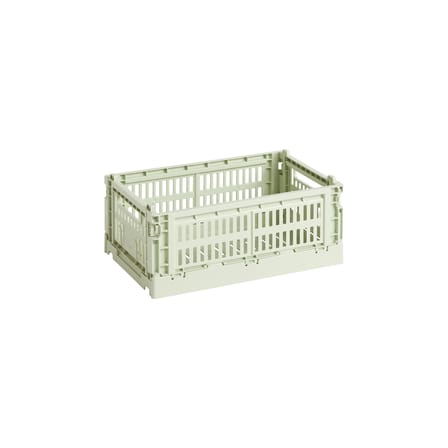 Colour Crate Basket plastic material green Small / 17 x 26.5 cm - Recycled - Hay