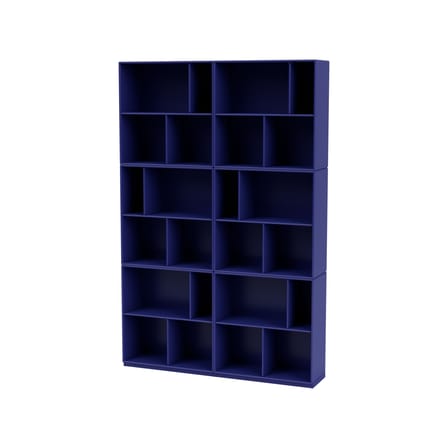 Bibliothèque Read bois bleu / L 139,2 x P 30 x H 211,8 cm - MONTANA