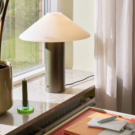Bougeoir Astra Small verre vert - HÜBSCH