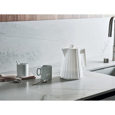 Bouilloire électrique Plissé plastique blanc / 1 L - Alessi