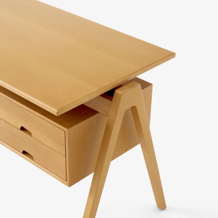 Bureau Daystak RD3 bois naturel / Robin Day, 1951 - &tradition