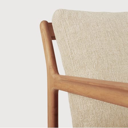 Canapé de jardin 2 places Jack Outdoor tissu bois beige / L 180 cm - Teck - Ethnicraft