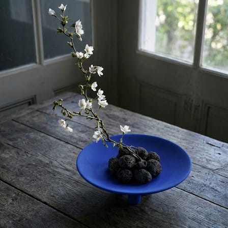 Centre de table Duck Mini céramique bleu / Ø 30 x H 9,2 cm - 101 COPENHAGEN