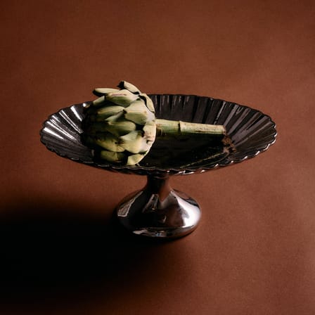 Coupe New classics céramique argent / 34 x 23 cm - HK LIVING