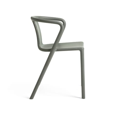 Fauteuil empilable RE Air-Armchair plastique gris / Recyclé - Jasper Morrison, 2006 - Magis