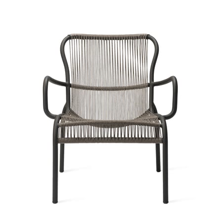 Fauteuil lounge empilable Loop Lounge / Corde polypropylène tissée main - Vincent Sheppard