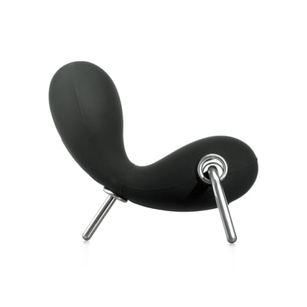 Fauteuil lounge Embryo tissu noir /  Marc Newson, 1988 - Cappellini