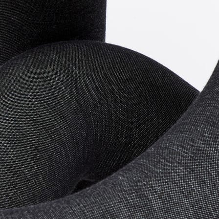 Fauteuil rembourré Extra Bold noir / Tissu Kvadrat mélangé - Moustache